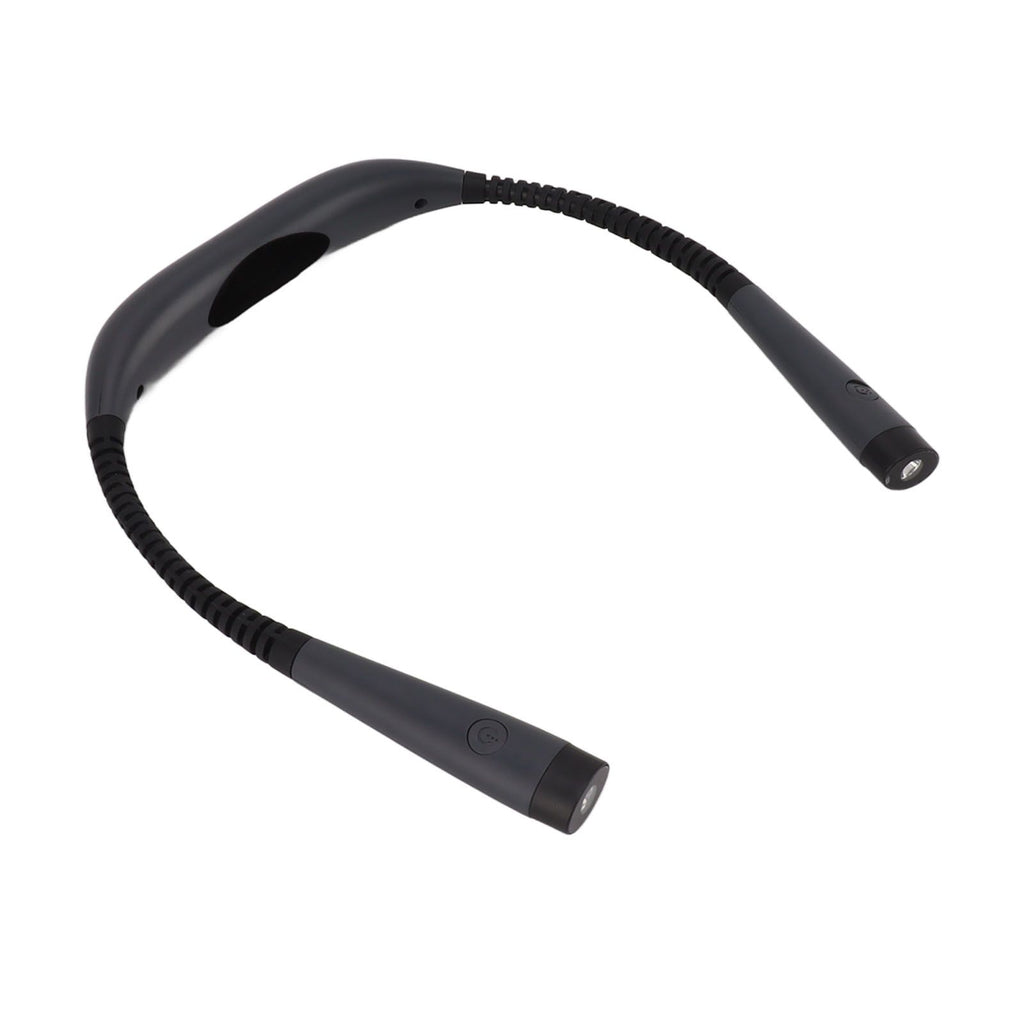 LED Neck Reading Light 3 Colors 3 Bright Level 1000mAh Rechargeable Battery Bendable Arms Book Light for Knitting
