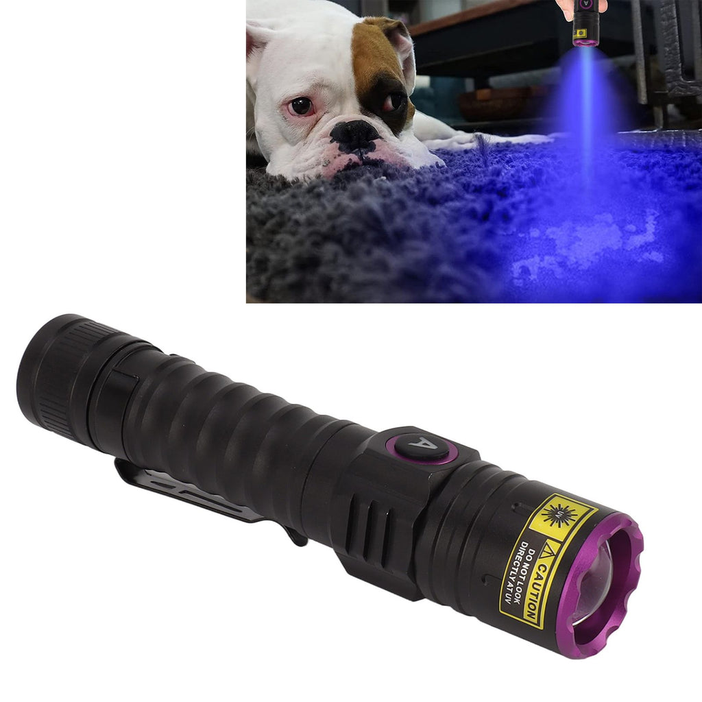 365nm Black Light UV Flashlight Handheld LED Blacklight Flashlight for Pet Urine Stains Rocks Money Resin Curing