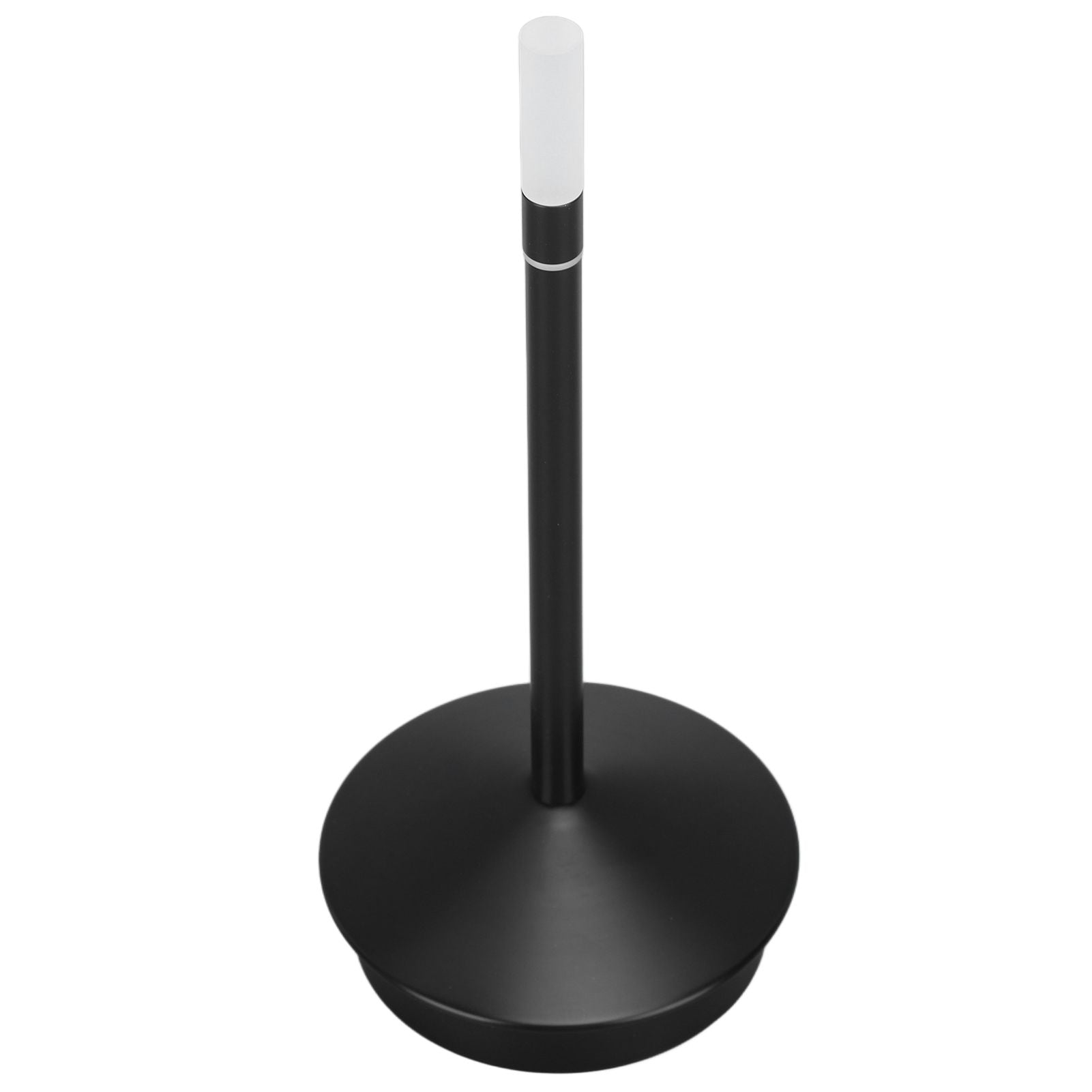 Cordless Candle Lamp USB Type C LED 2000mAh Rechargeable Candle Shaped Portable Desk Lamp for Restaurant Dinner Table Black