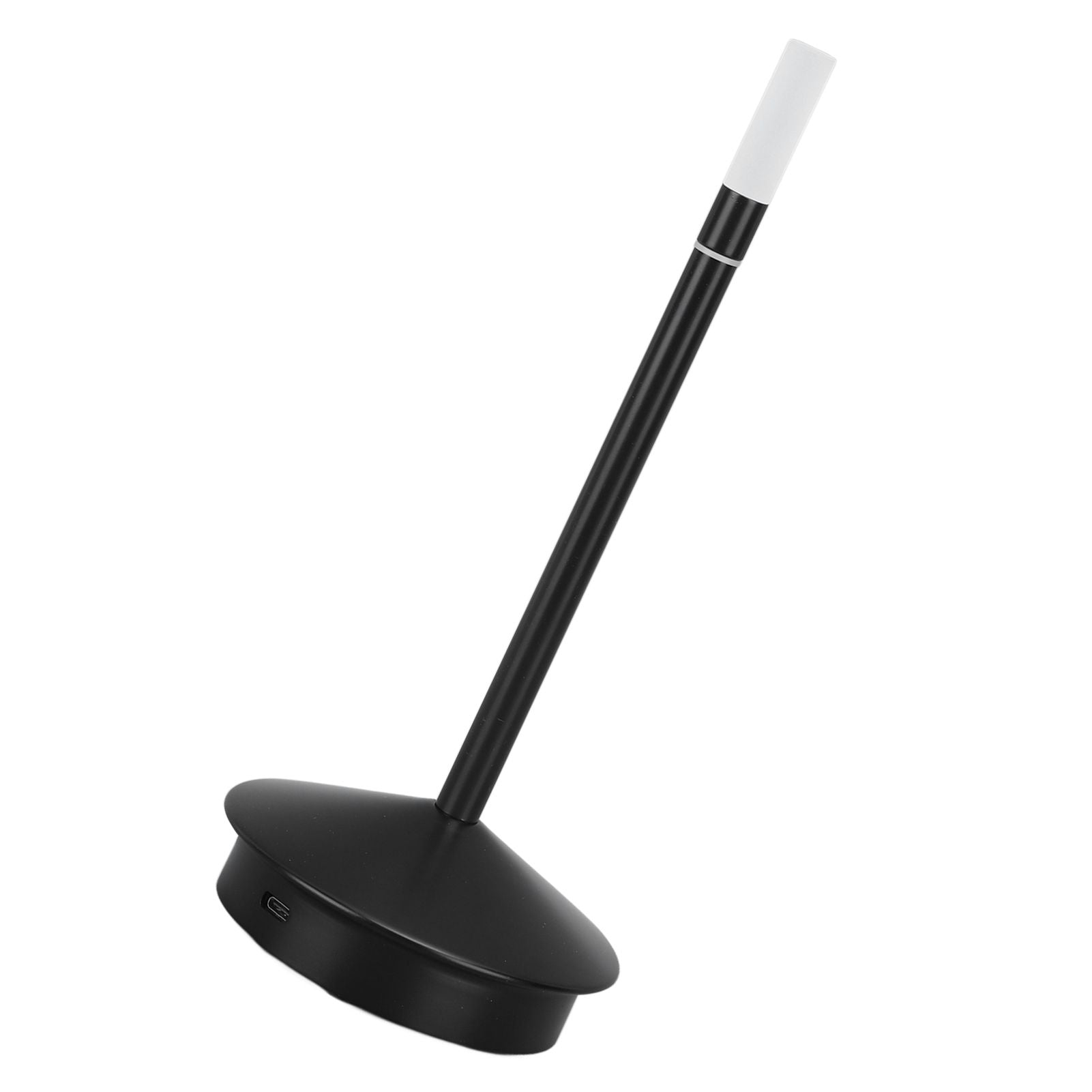 Cordless Candle Lamp USB Type C LED 2000mAh Rechargeable Candle Shaped Portable Desk Lamp for Restaurant Dinner Table Black