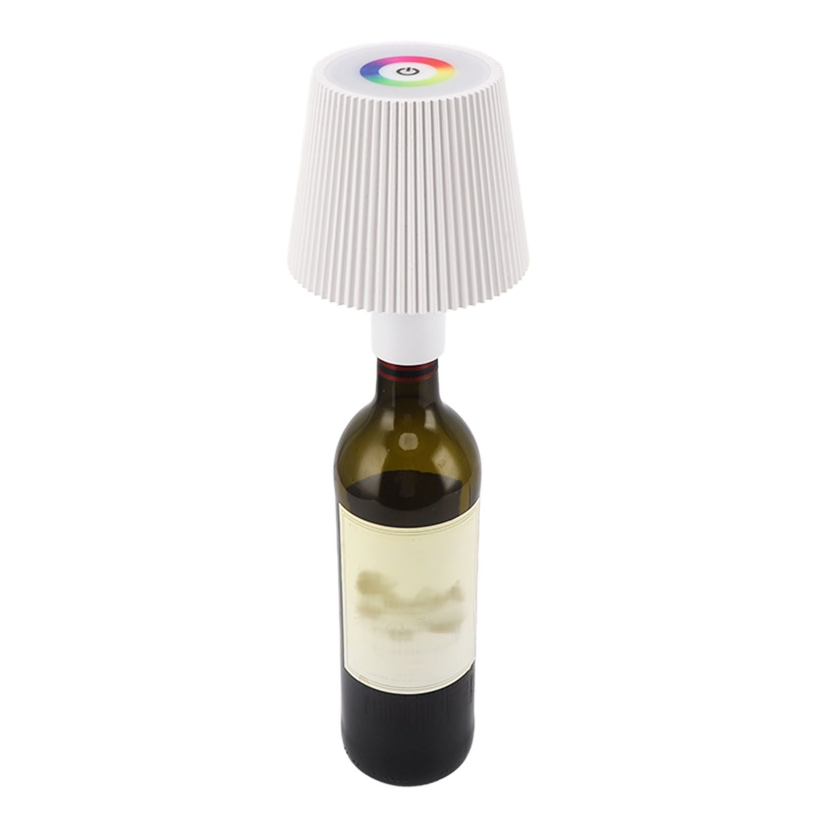 LED Bottle Lamp 4000mAh IP54 Waterproof Touch Control Color Adjustable USB Rechargeable Cordless Wine Bottle Lamp Night Light White