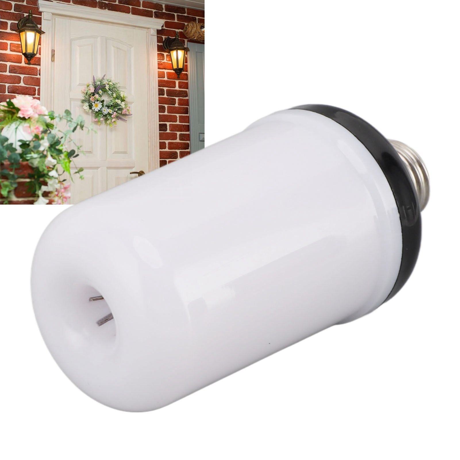 LED Flame Light Bulbs 4 Modes Flickering Light Bulbs E26 Fire Light Bulb for Halloween Christmas Party Porch 85‑265V