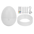 White Noise Sleeping Machine White with Remote Control Intelligent Colorful Lighting Rechargeable Auto Off Timer 20 Voices White Noise Soother