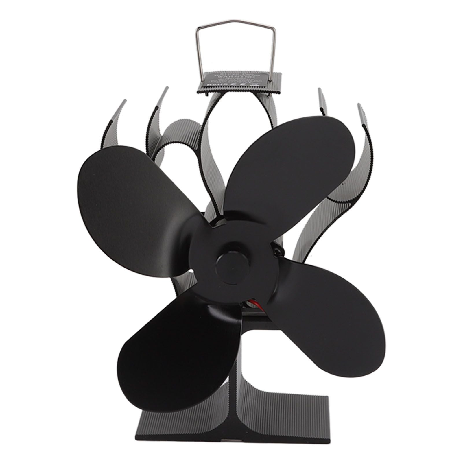 Heat Powered Stove Fan Self Starting Heat Resistant Aluminum Alloy 1400rpm Thermoelectric Fan for Fireplace
