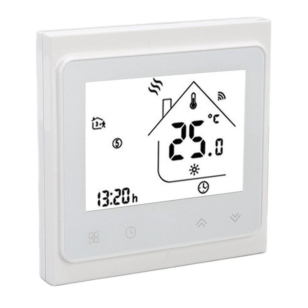 Smart Thermostat for Zigbee Mobile Phone App Voice Control Smart Remote Water Heating Thermostat AC 95‑240V White