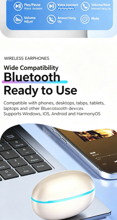 Y9 Wireless Bluetooth 6.0 Heavy Bass Earphones，green