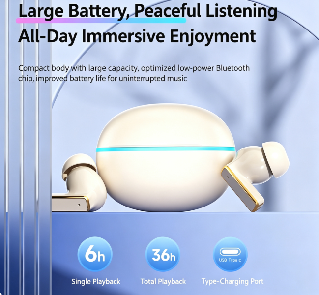 Y9 Wireless Bluetooth 6.0 Heavy Bass Earphones，pink
