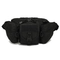 Outdoor Sports Fanny Pack Multipurpose Belt Bag for Camping Hiking Traveling Running Fishing - Black