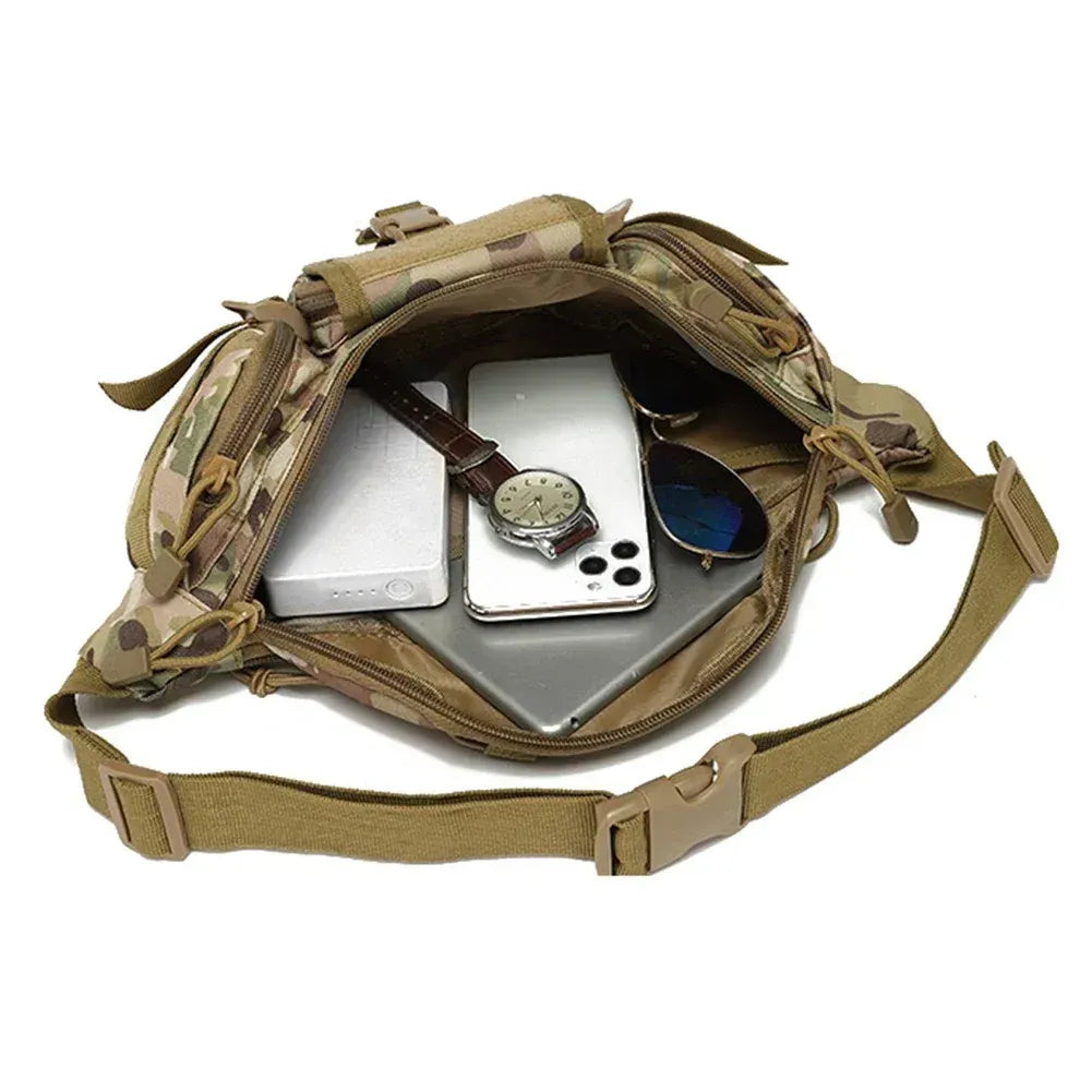 Outdoor Sports Fanny Pack Multipurpose Belt Bag for Camping Hiking Traveling Running Fishing - Jungle Digital
