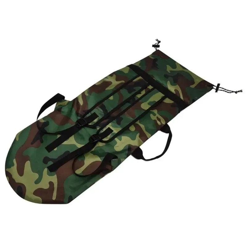 Skateboard Bag Longboards Carrying Case Double Shoulder Backpack Outdoor Travel - Gray Camouflage