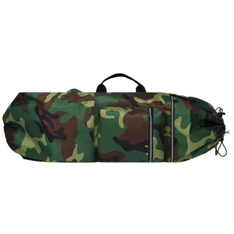 Skateboard Bag Longboards Carrying Case Double Shoulder Backpack Outdoor Travel - Khaki