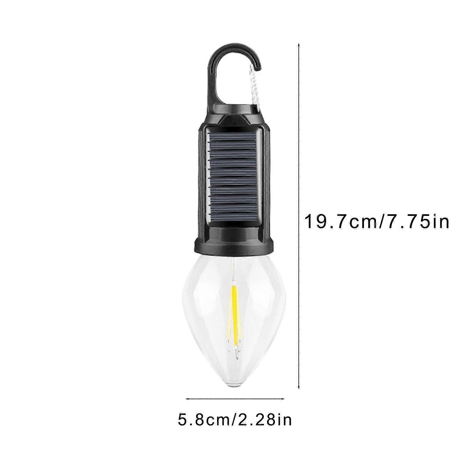 Hanging Light Usb Rechargeable Led Camping Lantern Outdoor Tent Lights for Camping Bulbs With Clip Hook Camping Flash Black-A