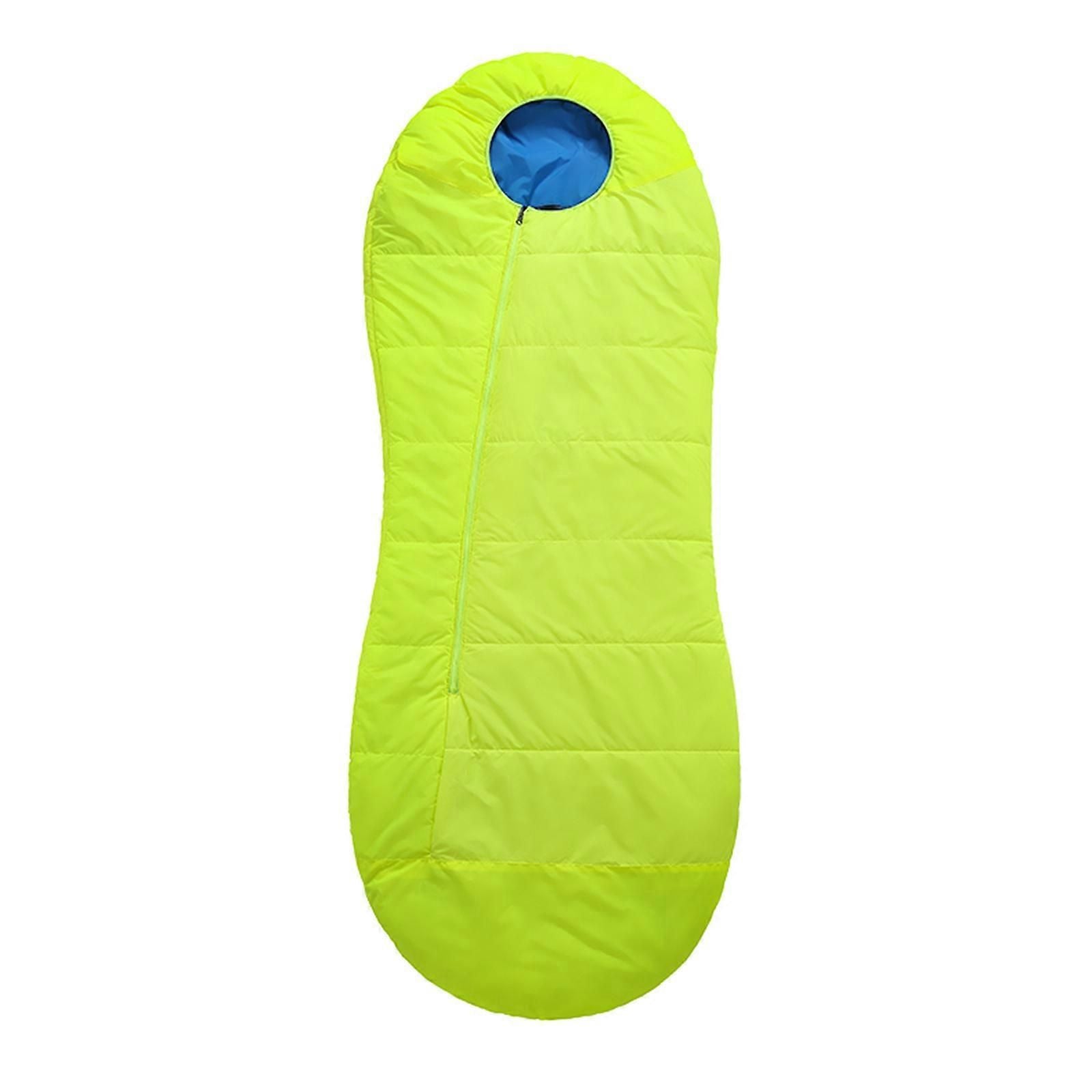 Rechargeable Heated Slumbering Bag Equipped With Flexible Neck Belt For Strengthened Warmth Camping Gear Polyester Fabric Multicolor