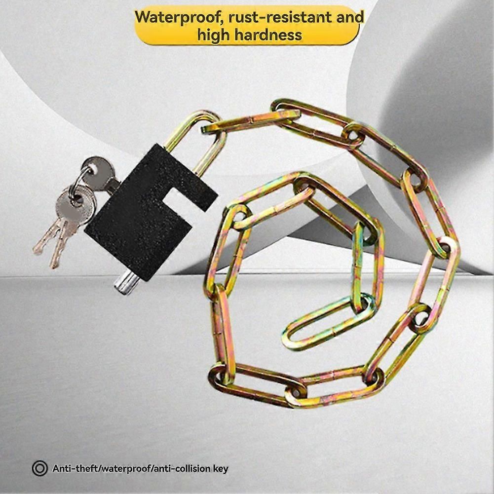 Bicycle Lock Mountain Bike Lock Alloy Chain Lock Anti-Theft Safety Chain Locks Portable Alloy Lock 4x60cm