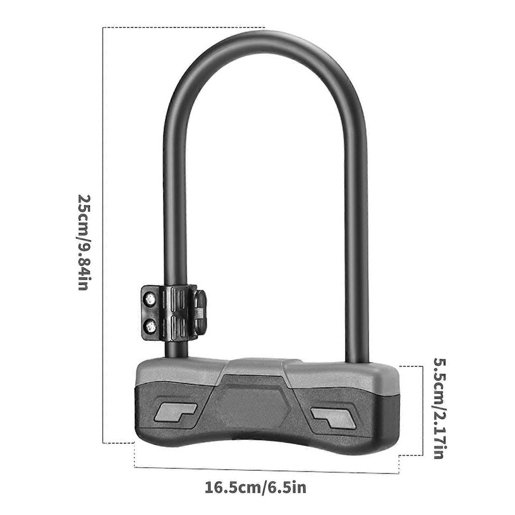 Durability Bike Lock Rusts Resistant Bicycles Lock Multifunction Key Lock for Various Cycling Enthusiasts -Orange