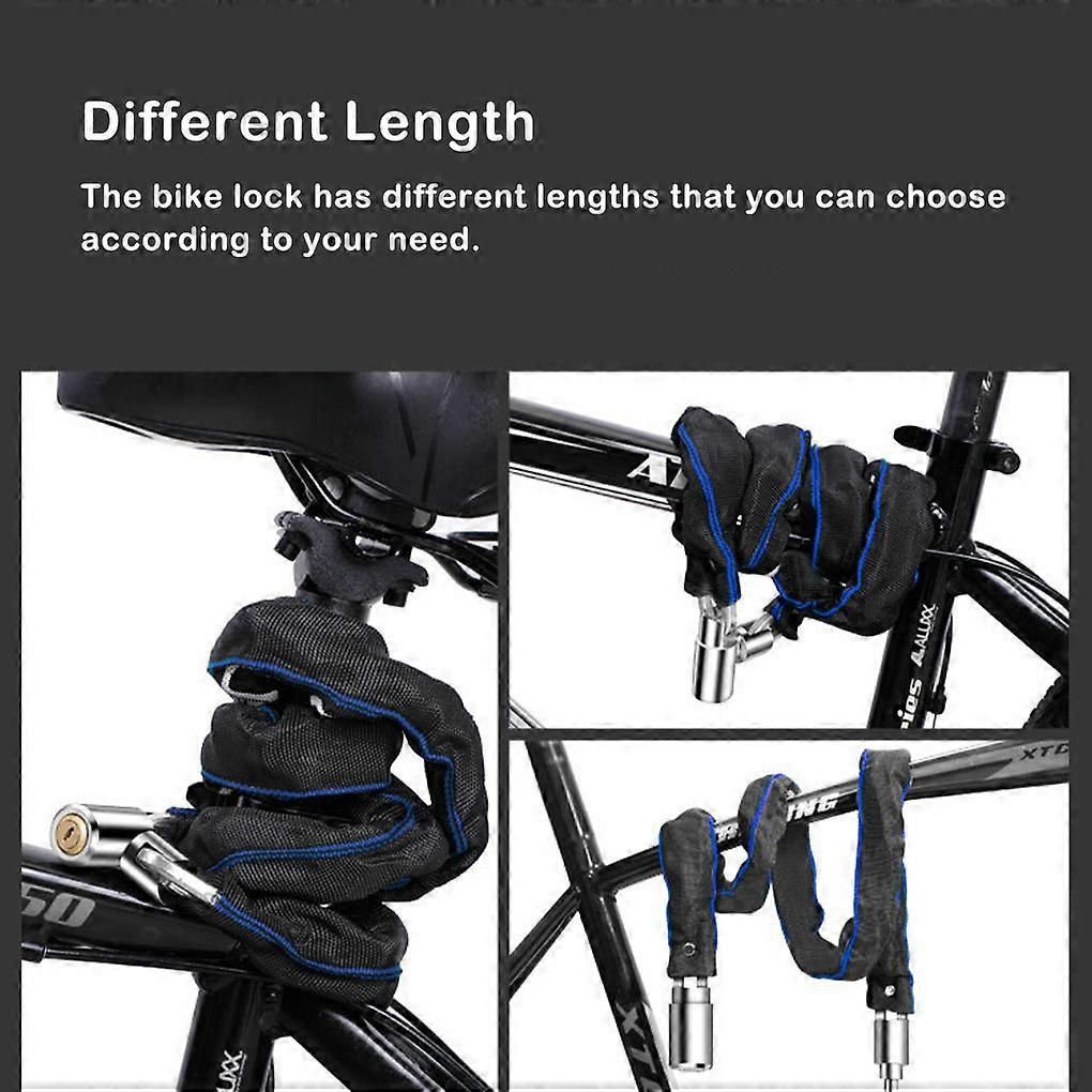 Bike Lock Portable Universal Replacing Anti-rust Waterproof Bicycles Scooter Safety Locks Locking Tool Accessories - 65cm