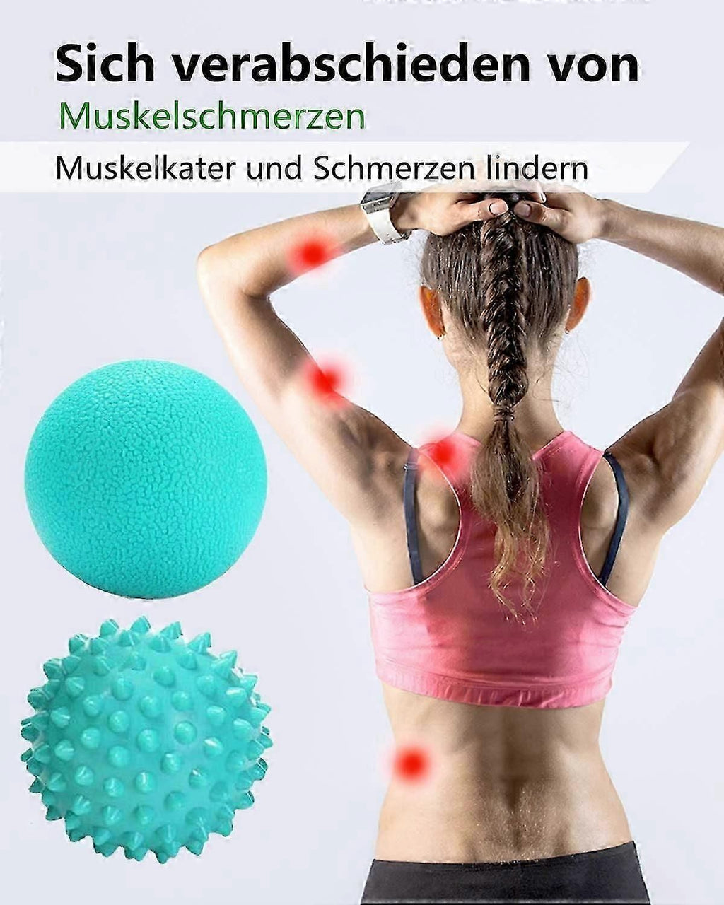 Massage Ball - Plantar Fasciitis Foot Massage Roll and Massage Ball Hedgehog Ball