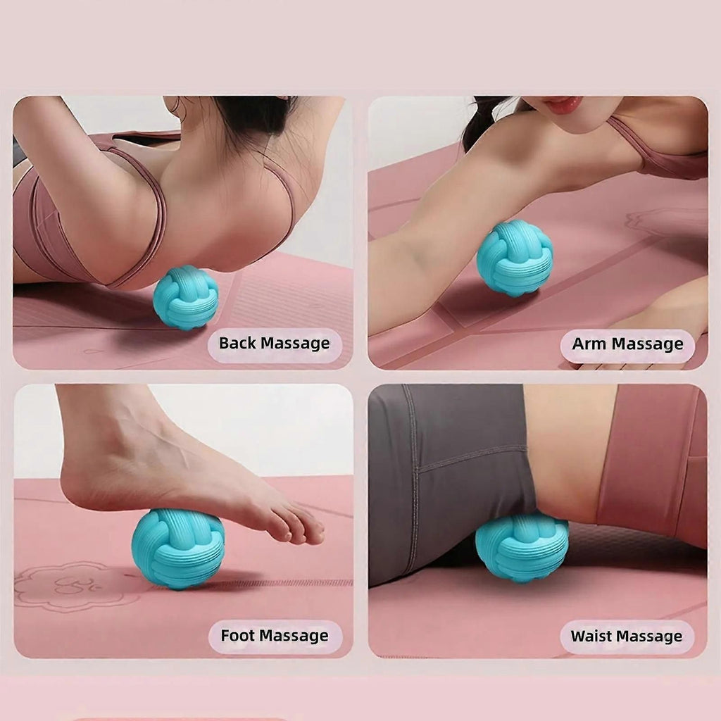 Massage Balls for Deep Tissue Muscle Recovery, Trigger Point Therapy Ball for Back, Neck, Shoulder, Foot and Body Relaxation - Blue