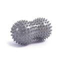 Spiky Peanut Massage Ball Deep Tissue Muscle Roller PVC Foot Massage Ball for Myofascial Release Trigger Point Therapy Yoga Fitness - Gray