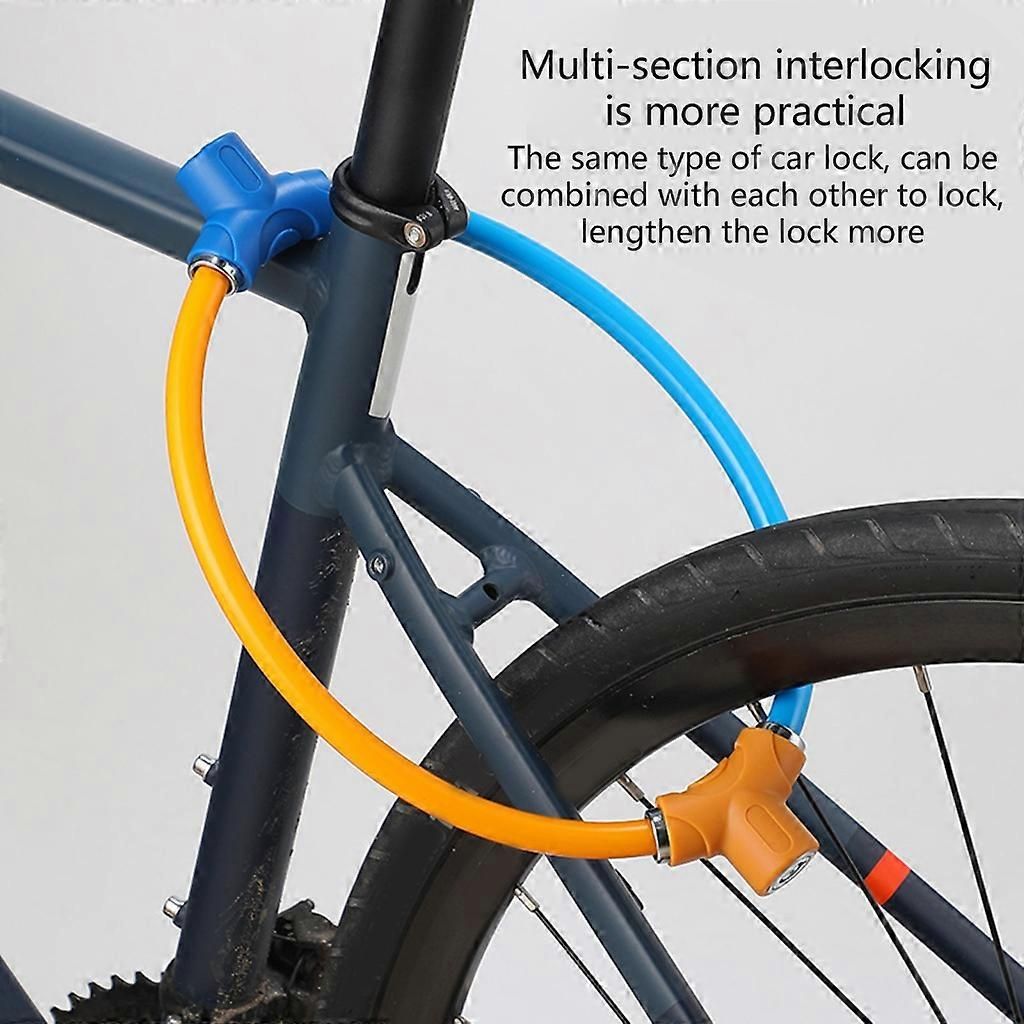 Rings Shape Bicycles Antitheft Lock High Security Mountain Bicycles Lock - Green