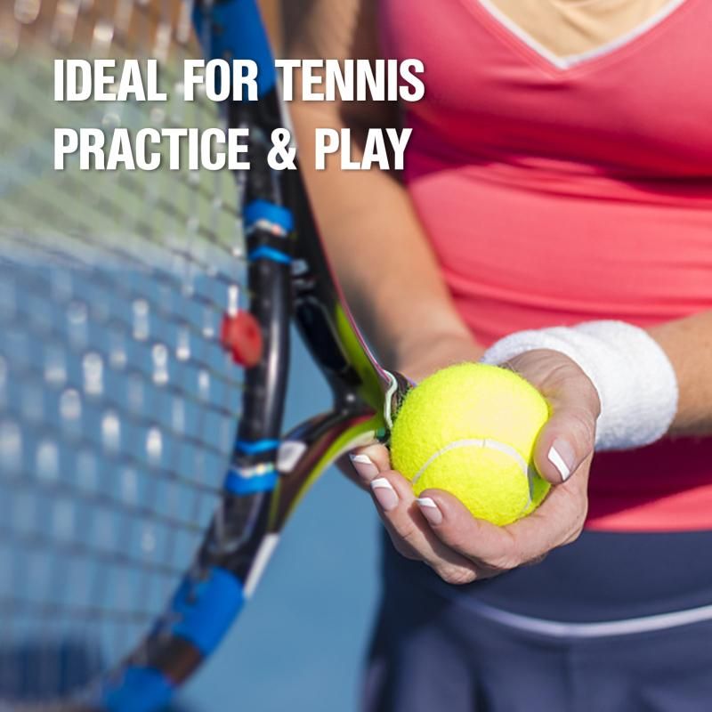 12 Pack Soft Training Tennis Balls, Low Pressure Pract Balls for Daily Training - Black