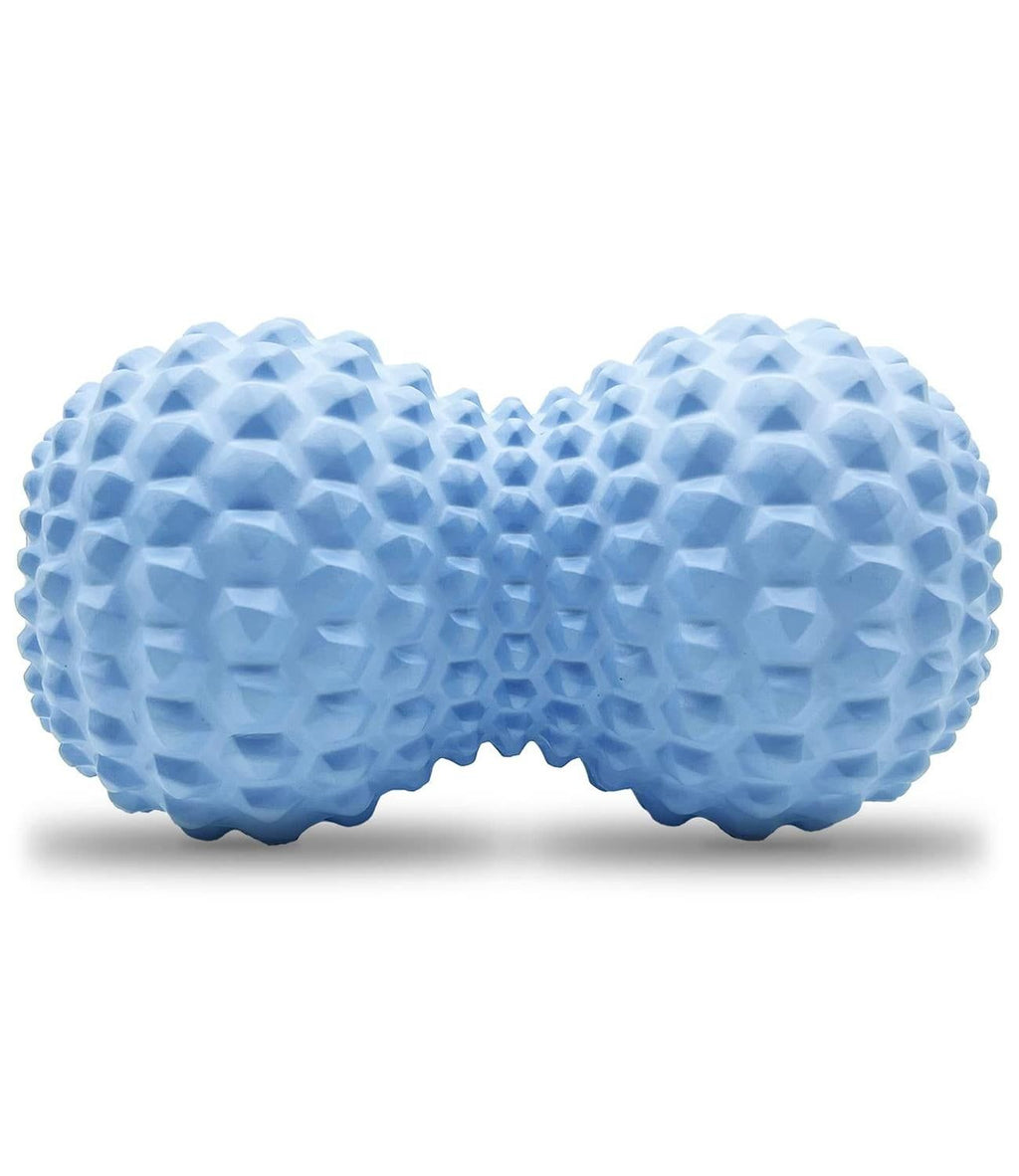 Peanut Massage Ball Double Lacrosse Roller For Deep Tissue Muscle And Myofascial Release - Blue