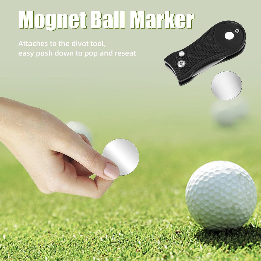 Stainless Steel Golf Green Fork Turf Repair Tool for Lawn Care and Divot Maintenance - Pink