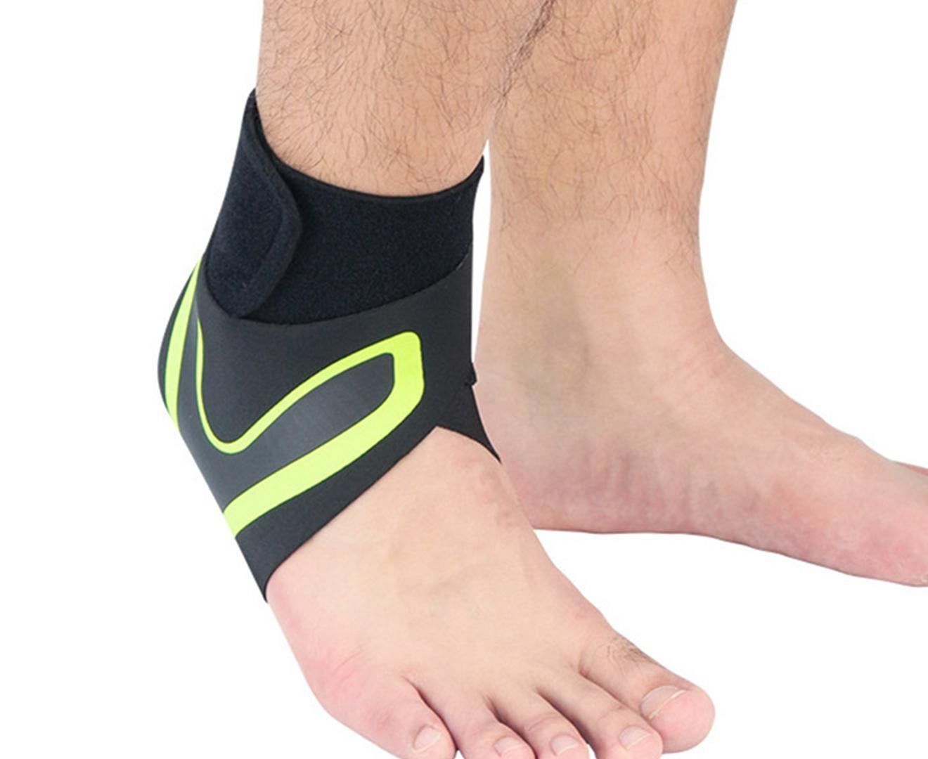 A Pair of Sports Ankle Sleeve Compression Anti-sprain Protection Socks Outdoor Sports Climbing Equipment-Red L