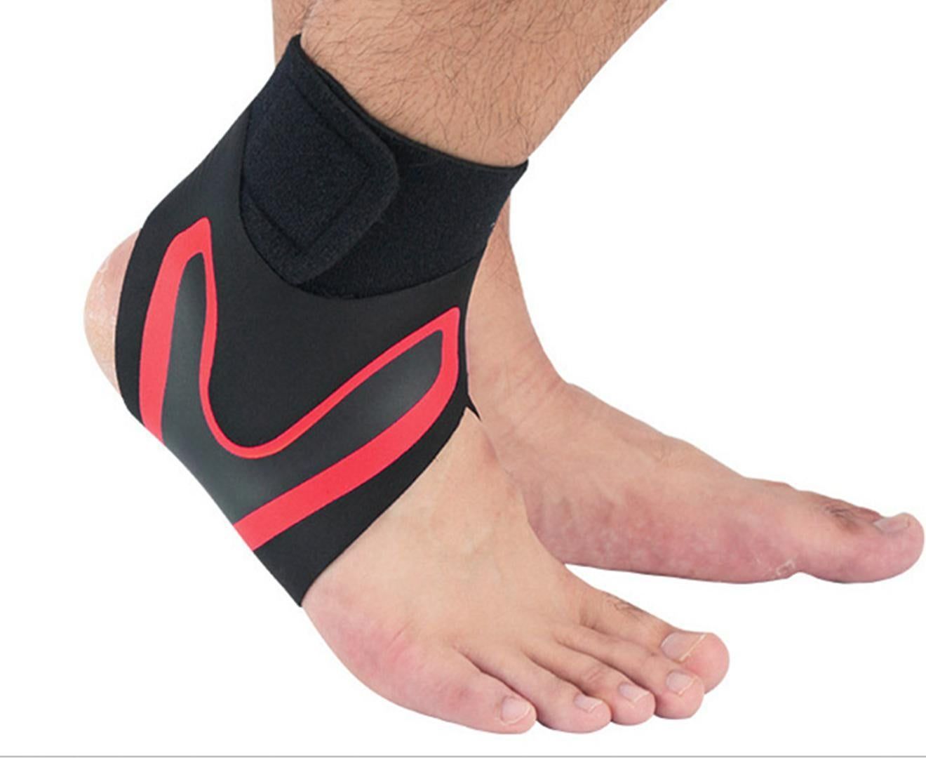 A Pair of Sports Ankle Sleeve Compression Anti-sprain Protection Socks Outdoor Sports Climbing Equipment-Green M