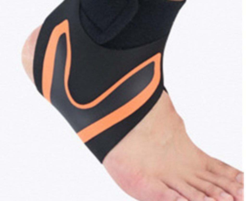 A Pair of Sports Ankle Sleeve Compression Anti-sprain Protection Socks Outdoor Sports Climbing Equipment-Orange XL