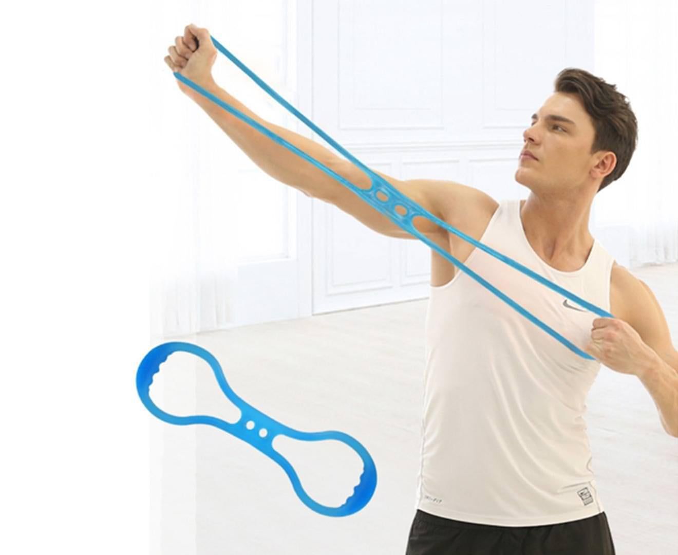 Booty Belt Resistance Workout Band For Women - Build,Tone,Sculpt The Glute Muscles Blue