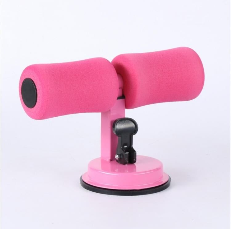 Household Fitness Equipment Height Adjustable Sit-up Auxiliary Machine with Suction Cup - Pink