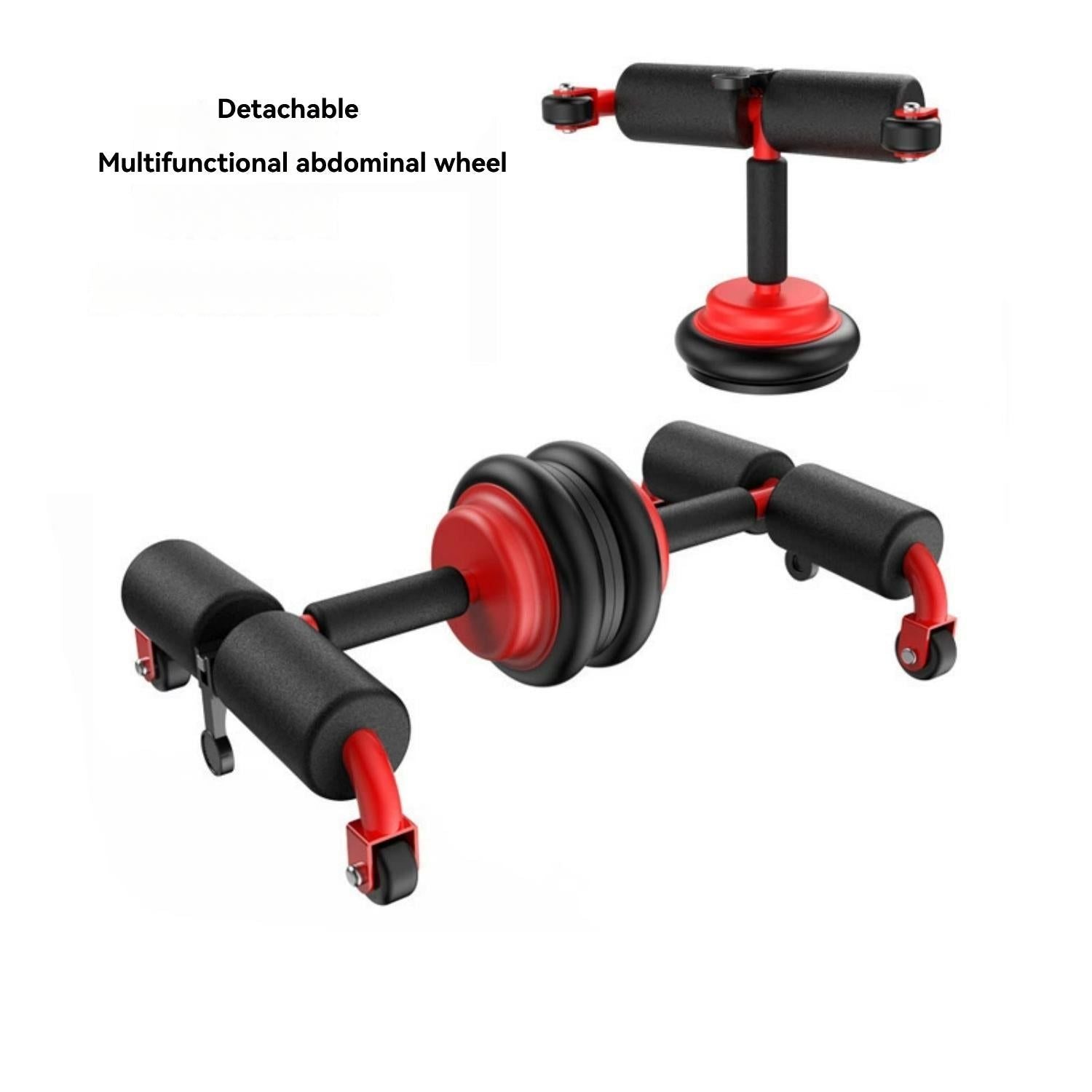 Ab Wheel Detachable Ab Wheel Sit-Up Assistor Multi-Functional Home Fitness Equipment Suitable Blue