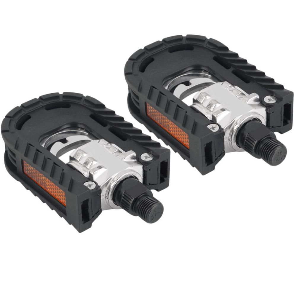 2Pcs Aluminum Alloy Pedal Universal Mountain Bike Pedal Collapsible Platform Flat Pedal for BMX MTB Bike