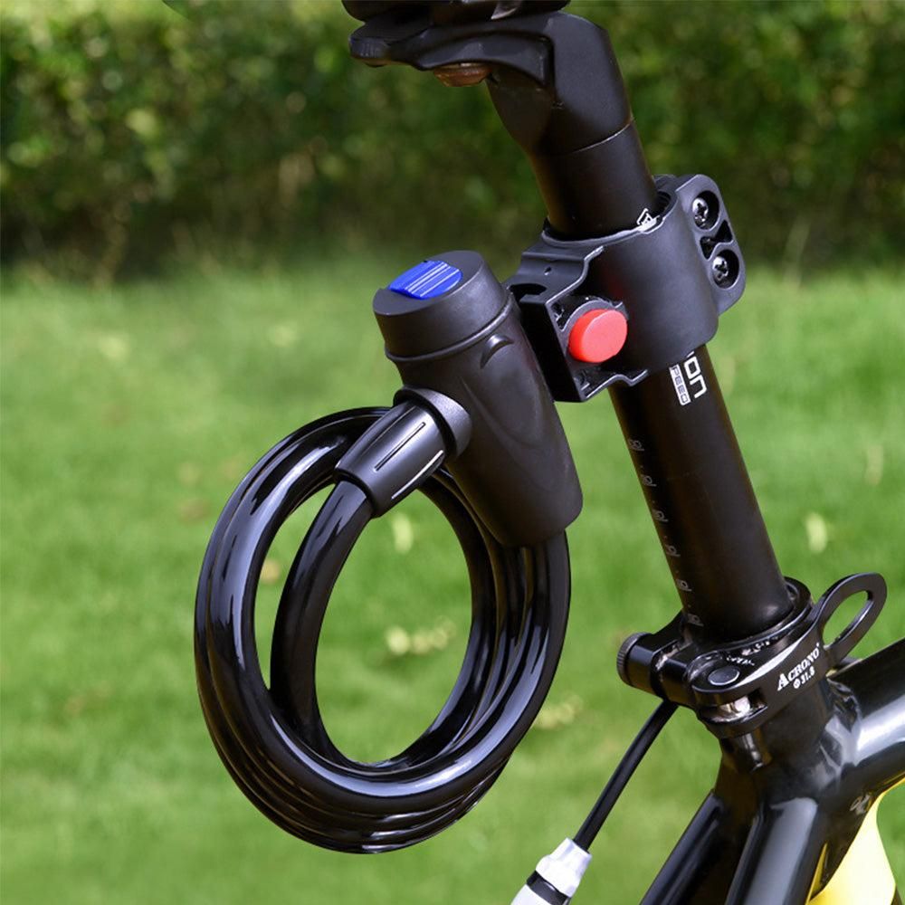 Anti-theft Security Bike Cable Lock Bicycle Lock With Bracket And 2pcs Keys