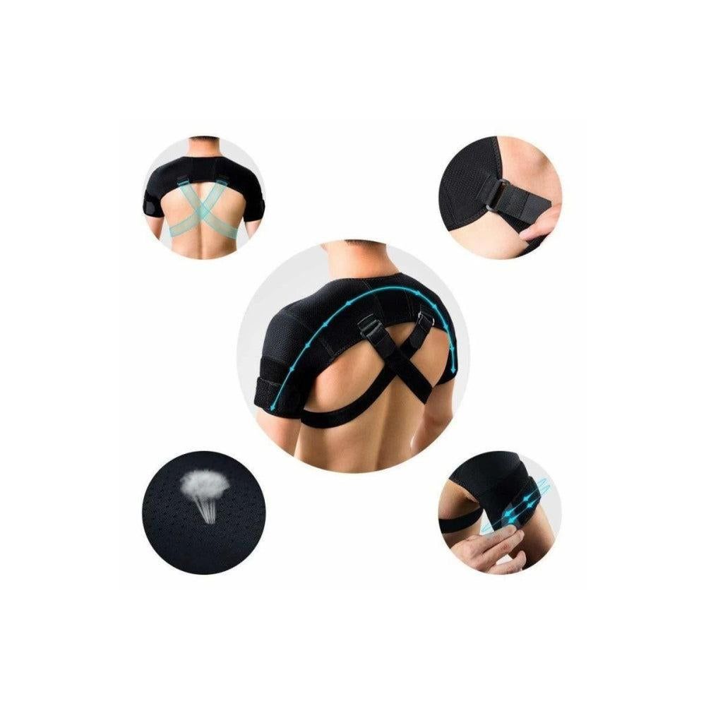 Adjustable Dual Shoulder Support Strap for Posture Awareness - S/M