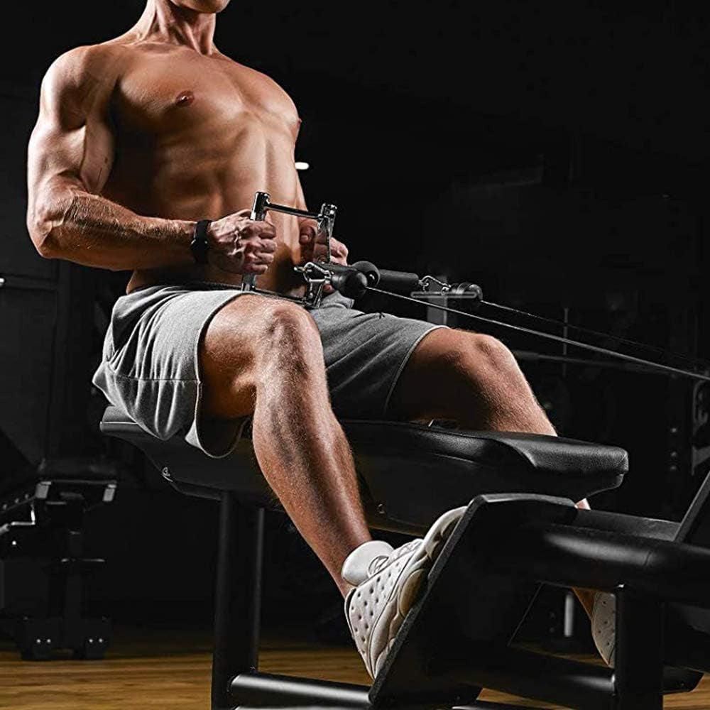 V-Grip Lat Pulldown Bar with Non-Slip Rubber Handle Cable Machine Attachment - Silver