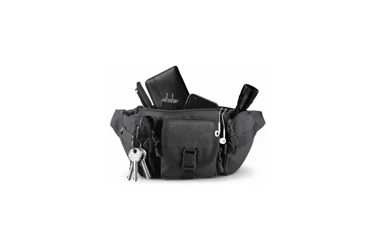 Outdoor Sports Multi-Functional Fanny Pack, Solid Color Camouflage, Anti-Splashing