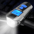 Bike Light Set Speedometer LED Bike Lights Horn LCD USB Bike Tail Light Blue