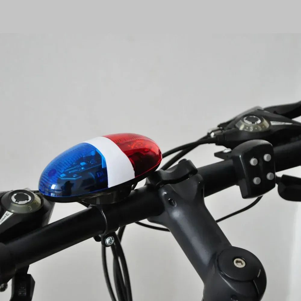 Bicycle Horn, 4-Sound Electronic Bike Horn with Tail Light Pol Siren Flasight
