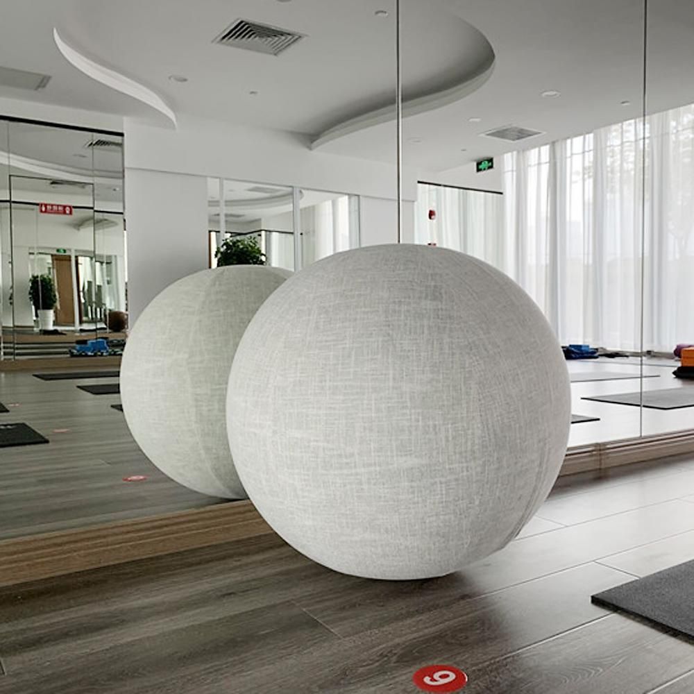 65cm Cotton Linen Yoga Ball Cover Protective Exercise Ball Skin Wrap Accessory