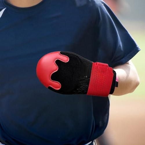 Baseball Glove Youth Softball Training Mitt Black Red