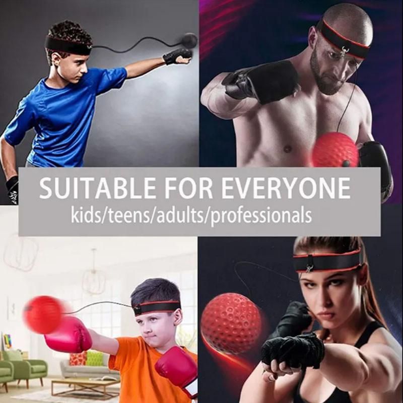 Boxing Reflex Ball Set with 2 Adjustable Headbands for Hand Eye Coordination Speed & Agility Training