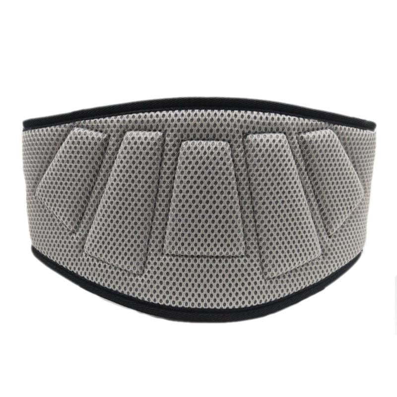 Weightlifting Belt for Men and Women Gray Adjustable Gym Training Powerlifting Back Support Belt Gray L