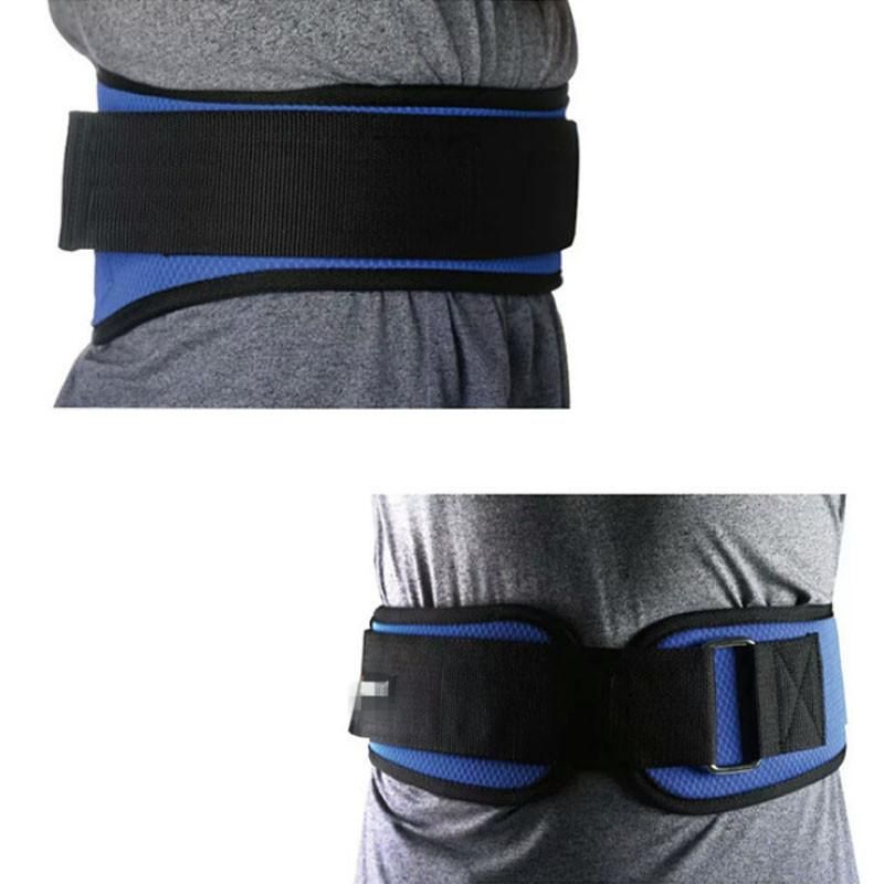 Weightlifting Belt for Men and Women Blue Adjustable Gym Training Powerlifting Back Support Belt Blue M