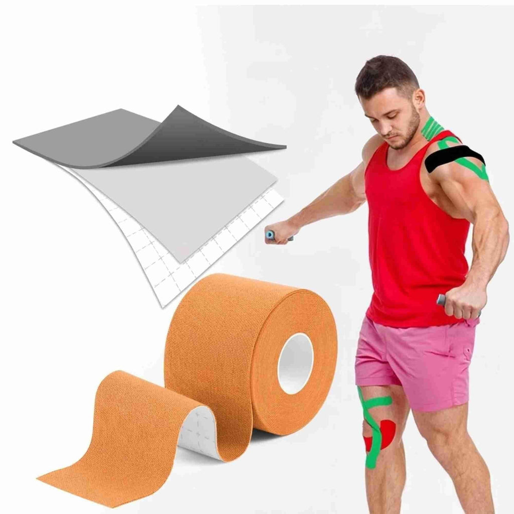 6x Athletic Elastic Physio Sports Kinesiology Rock Tape Muscle 5cmx5m