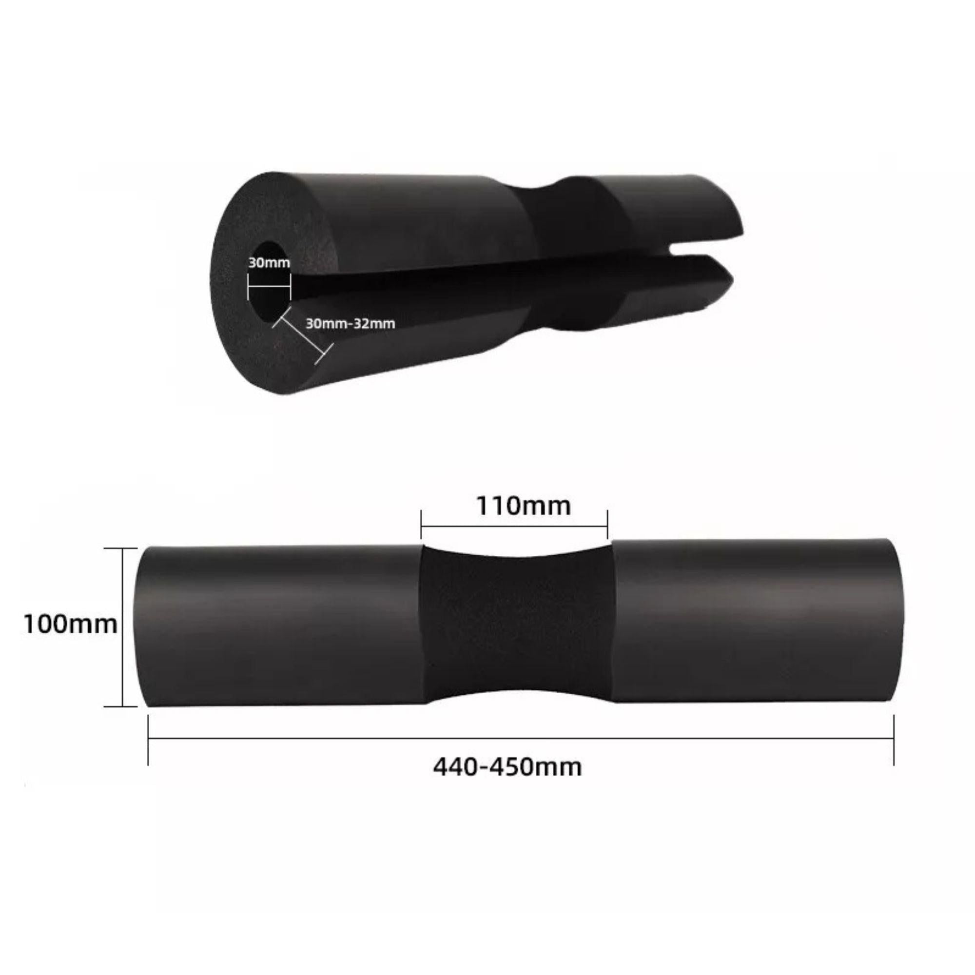 Barbell Squat Pad Neck Shoulder Protective Pad Great for Squats Lunge Hip Thrust - Black