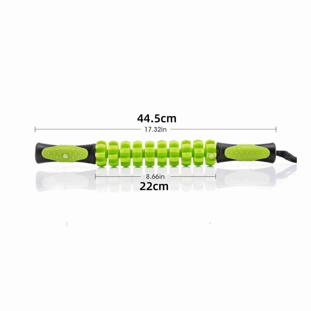 Muscle Massage Roller Stick Deep Tissue Fascia Bar Recovery Fitness Training Gym - Orange