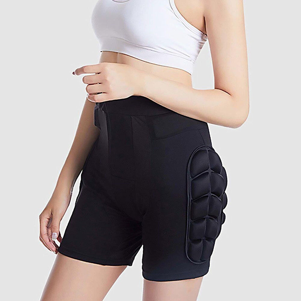 Impact-Resistant Hip Padded Shorts for Skiing and Snowboarding - XL