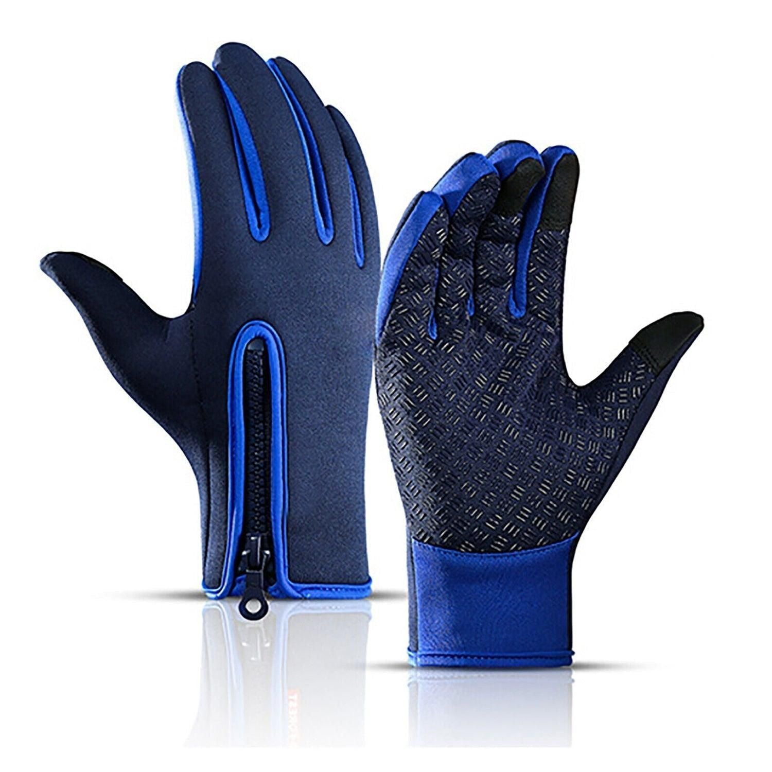 Touch Screen Snow Cycling Hand Gloves - Purple M